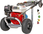 Simpson Cleaning 3400 PSI Gas Pressure Washer, 2.5 GPM Power Washer for Commercial Use, Honda GX200 Engine, 25-Foot Hose, Aluminum Series, 49-State (ALH3228-S)