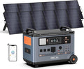 OSCAL 6000W 120V/240V Split Phase Voltage Solar Generator(2025 New),Portable Power Station PowerMax 6000 With 2*500W Solar Panel, 4 * 6000w AC Output (9000W Surge),3600Wh LFP Battery for Emergency 07