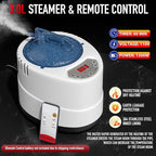 Infrared Steam Sauna with 660nm Red Light Therapy & 850nm Infrared Light Panel, 3L 1300W Steamer, Folding Chair, XXL Portable Sauna Personal Sauna Box Sauna Tent Home Sauna