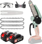 Mini Chainsaw with 2×24V Battery Powered Electric Chain Saw,chain saw are suitable for cutting wood and trimming branches,Mini Chainsaw Cordless With three chains