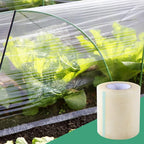 Greenhouse Repair Tape, 6.3 mil Thickness Greenhouse Plastic Tape, Clear UV Resistant Greenhouse Sheeting Coverings Film Tape(5inX213ft)