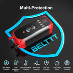 BELTTT 500W Car Power Inverter, DC 12V to 110V AC Power inverters for Vehicles with 2 AC Outlets, 4 USB Ports and LCD Digital Display, Car Plug Adapter Outlet Converter