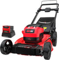 PowerSmart 80V 21in Push Cordless Lawn Mower, Brushless Battery Lawn Mower with 6.0Ah Battery and Charger (PS76821)