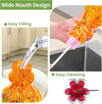 Hummingbird Feeders for Outdoors Hanging, BOLITE Glass Hummingbird Feeder, Hand Blown Twisted with Ant Moat and Five Feeding Ports, 24 Ounces, Leak Proof, Orange, Gifts for Women Men