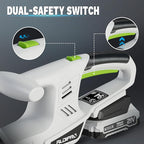 Cordless Hedge Trimmer Ultra-Lightweight 3.7lbs, 18-Inch Blade & 5/8" Cut Diameter, 21V Electric Trimmer Dual Safety Switch, 2.0Ah Battery and Charger, Perfect for Seniors and Women, Home Gardening