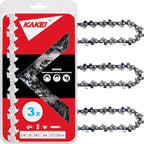 KAKEI 12 Inch Pole Saw Chain for Stihl 1/4" Pitch .043" Gauge 64 Drive Links Chainsaw Chain - 71PMM3 64 for Stihl Pole Saws (3 Chains) - Semi Chisel