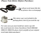 Recoil Pull Starter Assembly for Ariens Snowblower Part# 20001660 20001118. Recoil Start Compatible with Husqvarna 589524501 and Husqvarna Poulan Pro Snow Thrower 532436967.