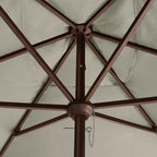 EliteShade USA 10-Year-Non-Fading 6.5x10Ft Rectangular Market Umbrella Patio Umbrella Outdoor Table Umbrella with Ventilation, Antique Beige