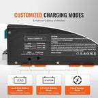 VEVOR RV Converter, 55 Amp, 110V AC to 12V DC RV Power Converter Battery Charger with 4 Stage Smart Charging 13V to 16.5V Adjustable Operating Range, Compatible with Lithium Lead Acid Battery, ETL