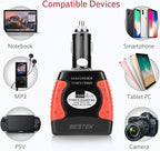 BESTEK 150W Power Inverter 12V to 110V Voltage Converter Car Charger Power Adapter with 3.1A Dual USB Charging Ports
