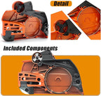 455 Clutch Cover with Brake For Husqvarna 455, 455E, 460,461 Chainsaws - Replaces OEM Part # 537286301 - Durable Replacement Cover with Brake Mechanism 537 286 301