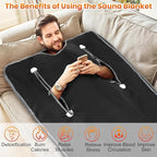 Sauna Blanket for Detoxification, Far Infrared Sauna Blanket, Portable Sauna for Home, 113-176℉, 30-60 Minutes Timer, 6 ft x 2.62 ft