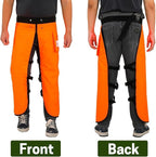 Chainsaw Chaps Apron Wrap 8-layer for Men/Women Loggers Forest Workers Protective Chain Saw Pants Adjustable
