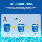 12LBs Pool Shock 68% Calcium Hypochlorite-Chlorine Granular Sanitizer-Kills Bacteria, Algae & Microorganisms-for Inground Pools, Above Ground Pools, Hot Tubs & Spas-1 lb Bag (12-Pack)