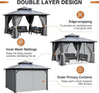 12 Ft. W X 12 Ft. D Aluminum Patio Hardtop Gazebo