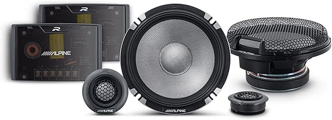 Alpine 6.5" & 6x9 R2 High-Resolution Speaker Bundle - A Pair of Pro-Series R2-S652 2-Way Component Speakers & a Pair of R2-S69C 6x9 Component Speakers