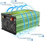 EDECOA 3500W Pure Sine Wave Inverter DC 12V to 120V 110V AC Power Converter for Car RV Motorhome with LCD Remote and AC Terminal Block (3500W/12V V3.1 (ET-RC Remote))