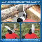 3-in-1 Pole Pruning Shears&Pole Saws for Tree Trimming,Electric Pruning Shears with 15.3ft Reach Pole,Cordless Pole Shears and Pole Saw Compatible for Jovant 20V Battery (Tools Only, No Battery)