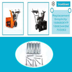 Snow Blower Parts Replacement Snow Blower Shear pins 703063, 1668344,1686106yp，Suitable for Simplicities or Snapper Shear pins (10 Pieces)