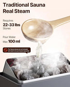 VEVOR Sauna Heater, 9KW 220V Electric Sauna Stove, Steam Bath Sauna Heater with External Digital Controller, 3h Timer & Adjustable Temp for Max. 317-459 Cubic Feet, Home Hotel Spa Shower FCC Certify