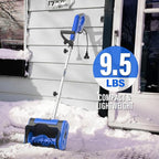 SOYUS Electric Snow Shovel, 11-Inch 10 Amp Corded Snow Shovel for Driveway, Snow Blower with Adjustable Front Handle, 300lbs/Minute
