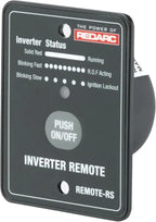 REDARC Remote-RS Inverter Remote Switch, 12V Compatible, Flush-Mount Design for RS Series Pure Sine Wave Inverters, On/Off Control and Status Indicator, for RV, Truck, and Off-Grid Use
