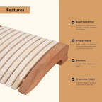 Sauna Headrest - Natural Wood Ergonomic Head Pillow for Home Sauna, Infrared Saunas Accessories, Neck Support Sauna Pillow