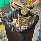 Contractor Heavy Duty Trash Bags 42 Gallon | 52 Count | 3 MIL | 32.8" X 46" | Large Black Flap Tie Construction Garbage Bags for Business Home Commercial, Industrial, Storage, Outdoor