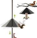 Widened 19" Metal Squirrel Baffle for Bird Feeder Poles - Outside Baffle Guard, Weatherproof Outdoor Squirrel Proof Protector with Matte Black Finish (2 Pack)