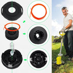 EGO Power+ AH1530 AH1531 Trimmer Head Replacement Rapid Reload Plus (Anti-Clockwise) for EGO 15-Inch String Trimmer Models BC3800E ST1530 ST1530E ST1534 MST1501 MHC1502