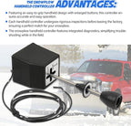 Snowplow Handheld Controller with Lift Control Cable, Fit for Western Snowplow, OE SAM 1314000, Fisher 56018, A5795
