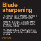 Fiskars X15 Splitting Axe, Tree Branch Cutter and Wood Splitter (23.5-Inch Axe) with Shock-Absorbing Handle