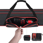 Pole Saw Bag for WORX/for DEWALT/for Greenworks/for EGO Power+/for BLACK+DECKER Electric Telescoping ChainSaw, Cordless Power Saw Storage Case for Extension Tree Trimmer Attachment(Box Only)-Red