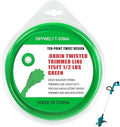 080 Twisted Trimmer Line T-03866 for Makita Gas and Electric Grass Trimmer and Brushcutters,0.080In Weed Wacker String Compatible with Most Cordless Trimmers Standard Models -- Green 175Ft 1/2 lbs