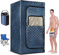 Portable Steam Sauna Tent for Home – Dual Mode Standing/Sitting Sauna Box with 9-Level Temperature Control (95-140°F), 3L Steamer & Wireless Remote, Large Size 72 Auto Shut-Off