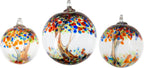 Dale Tiffany Hand Blown Glass, 6" Diameter Royal, Tree of Life Collection, Witch Globe Hanging Garden Indoor/Outdoor Decorative Ornament Gazing Ball