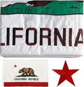 Embroidered California State Flag 3x5 Outdoor- 3Ply Heavy Duty 300D Nylon(All Weather)- Cali CA Flag 3x5-2 Brass Grommets & 4 Rows Stitched