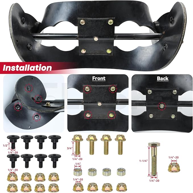 GELASKA 99-9313 Snow Blower Paddles with 55-8760 Scraper Replaces Toro 125-1128, 55-9250, 55-9251, 88-0771 for Toro CCR 2000, CCR 2400, CCR 2450, CCR 2500, CCR 3000, CCR 3600, CCR 3650 Snowthrowers