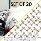Shear Pins and Cotter Pins Fit for MTD Snowblower - Shear Pins 20pcs and Cotter Pins 20pcs Compatible for Cub Cad et Troy Bilt Craftsman 24" 26" Snow Thrower, Replace 738-04124A 714-04040