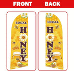 Honey for Sale Sign Feather Flag, 9.18FT Double-Sided Outdoor Advertising Swooper Banner with Pole Kit & Ground Stake – Tear-Resistant Polyester Feather Flag for Shops, Events & Promotions