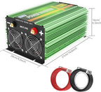 EDECOA 3500W 24 Volts Pure Sine Wave Power Inverter DC 24V to 110V 120V AC with LCD Display and Remote Controller for Truck Motorhome Boat Power Converter