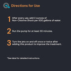 Non-Chlorine Spa Shock for Hot tub - Chlorine Free Tub Treatment & Enhanced to Assist Bromine Suitable Oxidizer Oxidizing by AquaDoc
