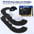 99-9313 Snow Blower Paddles with 133-5585 Scraper for Toro Power Clear 210, 221, 421 QE, 421 QR, 621, 721 E, 721 QZE, 721 QZR, 721 R, 721 RC, CCR 6053, CCR 6053 ES, CCR 6053 R Snowthrowers