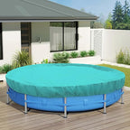 ECOOPTS 6 ft Round Pool Cover for Above Ground Pools, Swimming Pool Cover Protector Winter Safety Cover (Turquoise)