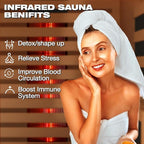 1 Person Full Spectrum Infrared Sauna,Home Dry Sauna with Rapid Heating & Adjustable Backrest Chair, Indoor Spa Room, 120V,Detox & Muscle Relaxation