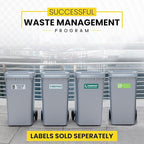 Recycle Sticker for Trash Bins – Heavy Duty, Recycle Only Sticker - 3-5 Year Indoor/Outdoor Rated - Heavy Duty, Weather Proof, Ultra Durable - USA Made (6x2 inch), 4 Labels