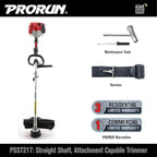 PRORUN 25.4cc 17-in. Gas-Powered 2-Cycle Straight Shaft Trimmer