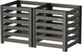 Vego Garden 32" Tall Modular Compost Bin 60" x 30" x 32"