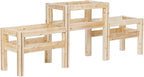 Greenes Fence Two-Tiers Six Bucket Elevated Cedar Wood Garden Frame, 79 in. x 16 in. x 30 in. - Made in USA with North American Cedar