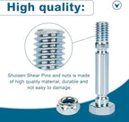 Snowblowers Shear Pins 303160355P / 303160355 Compatible with Powersmart Snow Blower Shear Part Fit for Powersmart All Two-Stage Snow blowers, Snow Blower Replacement Parts - 8 Pack